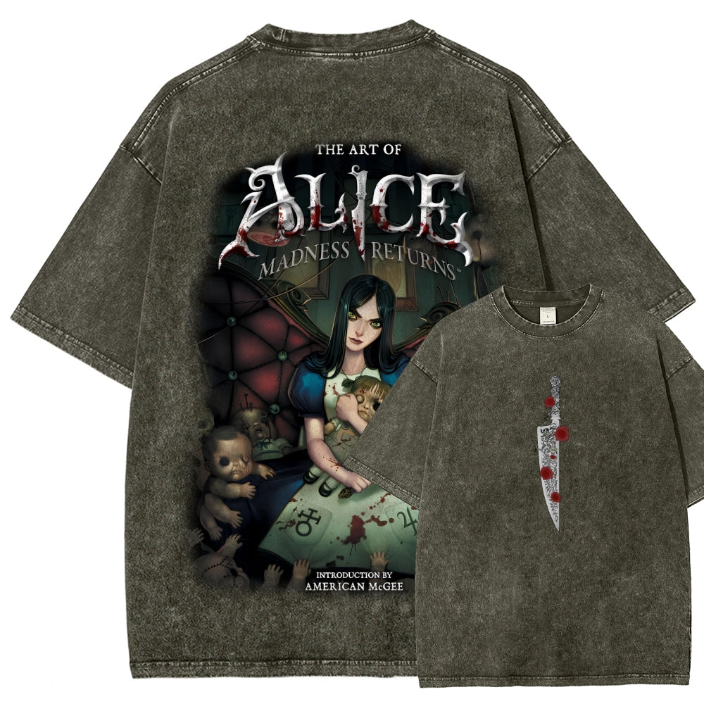 Alice Unisex Fit Washed T-Shirt 2601001257