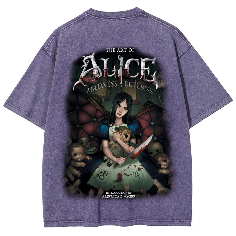 Alice Unisex Fit Washed T-Shirt 2601001257