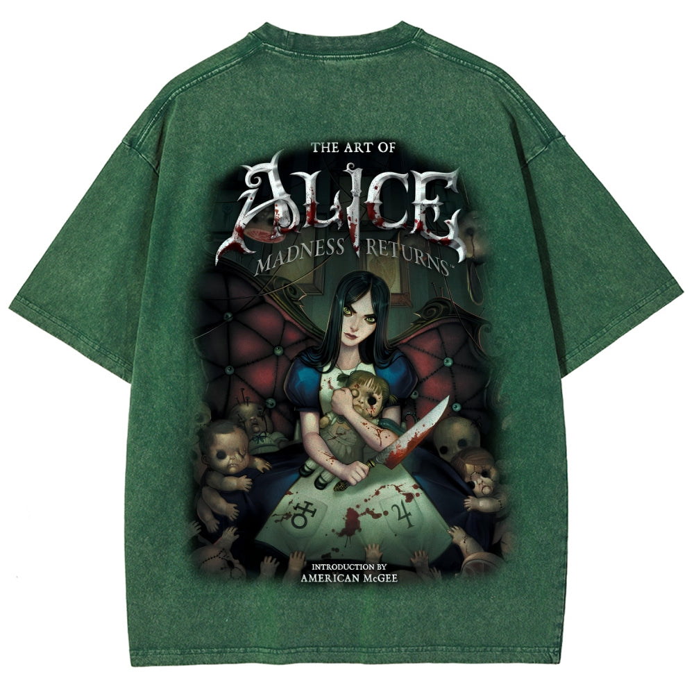 Alice Unisex Fit Washed T-Shirt 2601001257