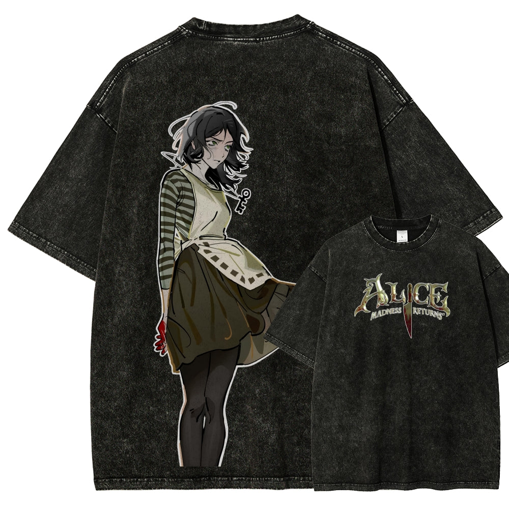 Alice Unisex Fit Washed T-Shirt 2601001369