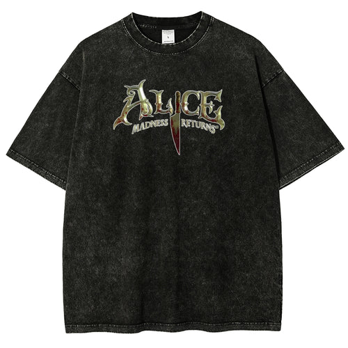 Alice Unisex Fit Washed T-Shirt 2601001369