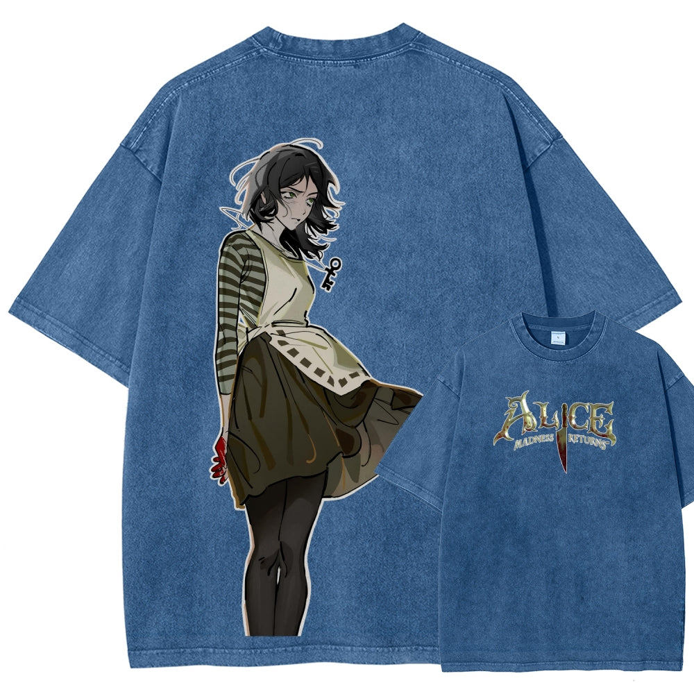 Alice Unisex Fit Washed T-Shirt 2601001369