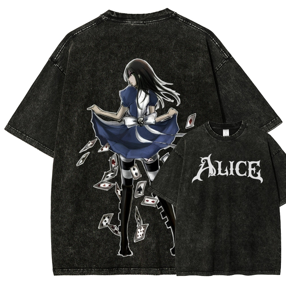 Alice Unisex Fit Washed T-Shirt 2601001391