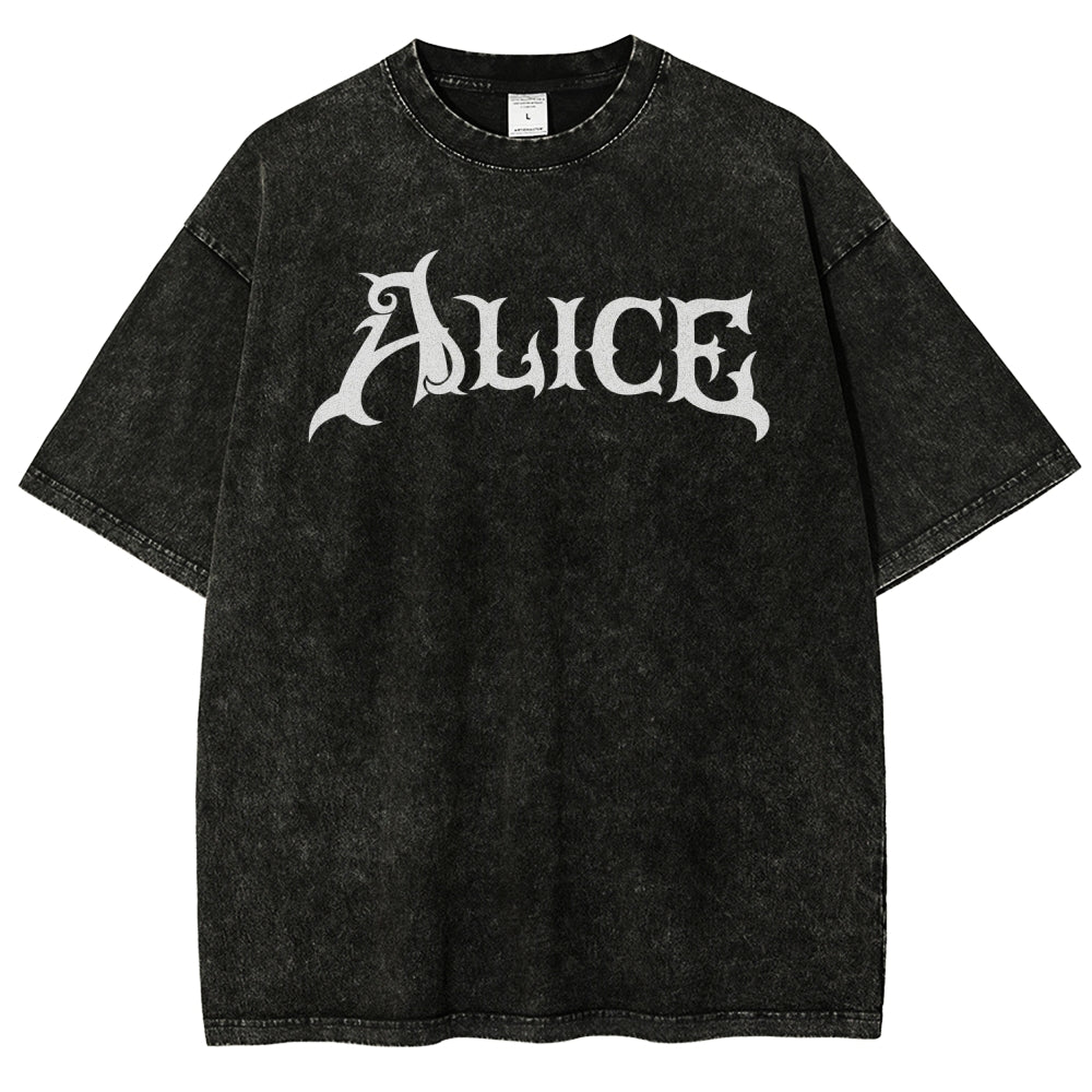 Alice Unisex Fit Washed T-Shirt 2601001391
