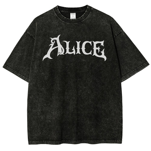 Alice Unisex Fit Washed T-Shirt 2601001391