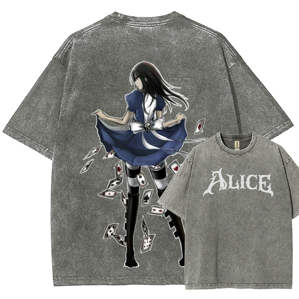Alice Unisex Fit Washed T-Shirt 2601001391