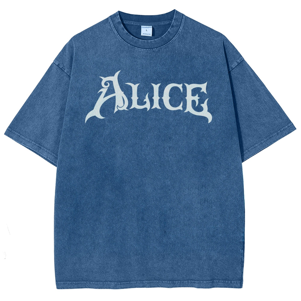 Alice Unisex Fit Washed T-Shirt 2601001391