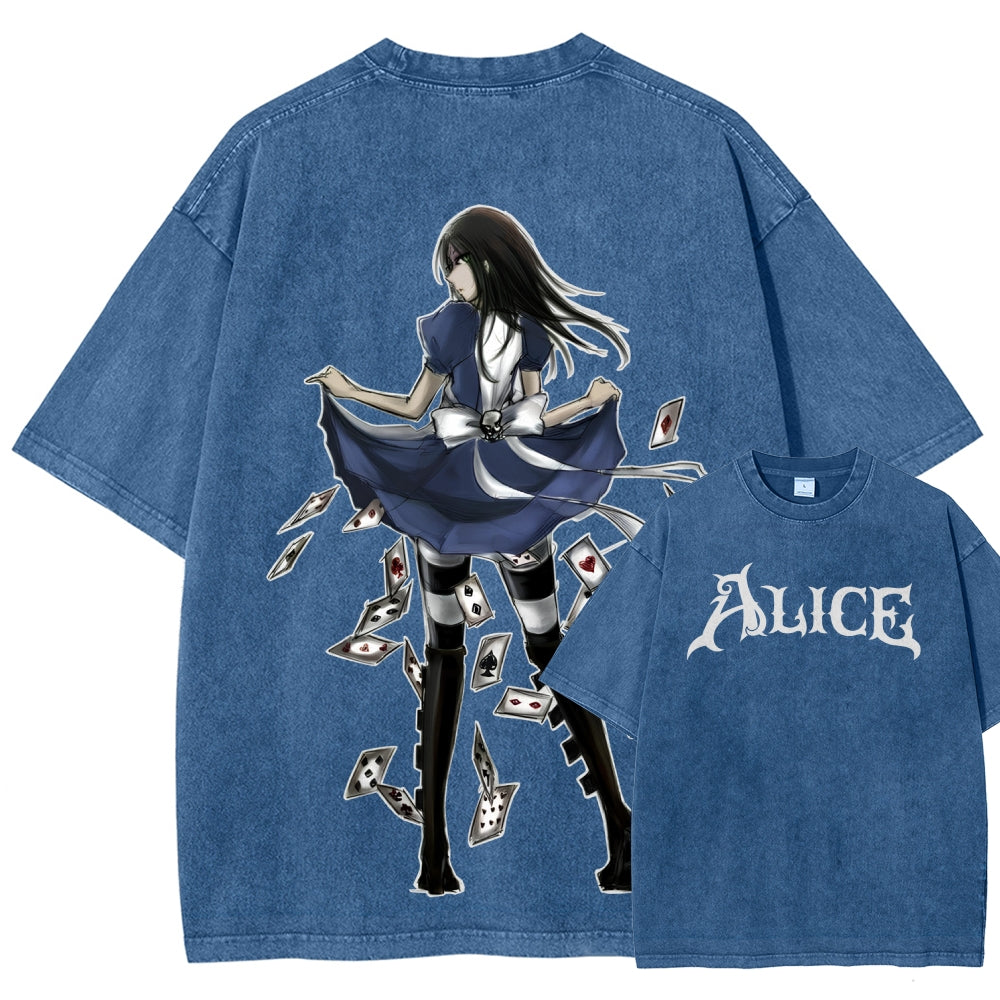 Alice Unisex Fit Washed T-Shirt 2601001391