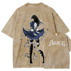 Alice Unisex Fit Washed T-Shirt 2601001391