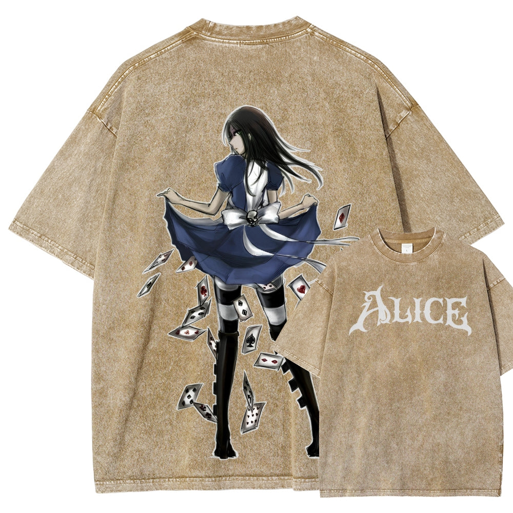 Alice Unisex Fit Washed T-Shirt 2601001391