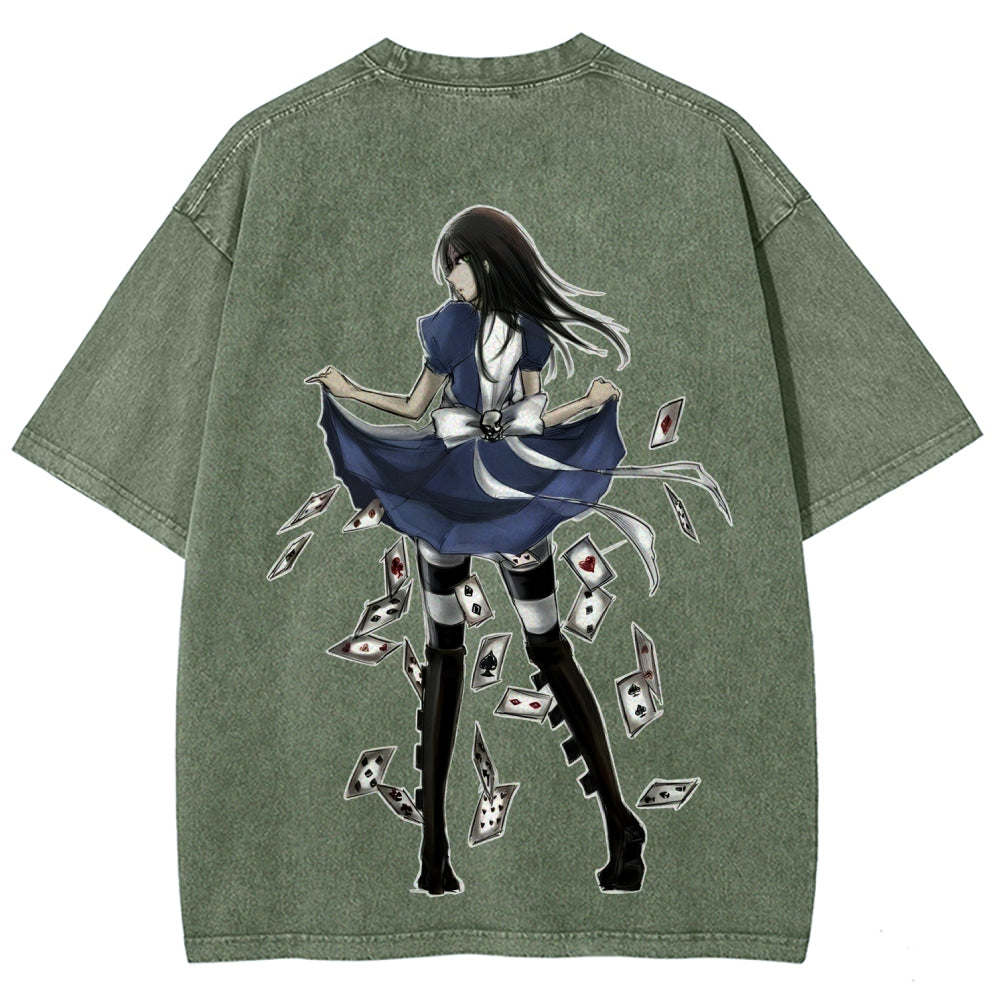 Alice Unisex Fit Washed T-Shirt 2601001391