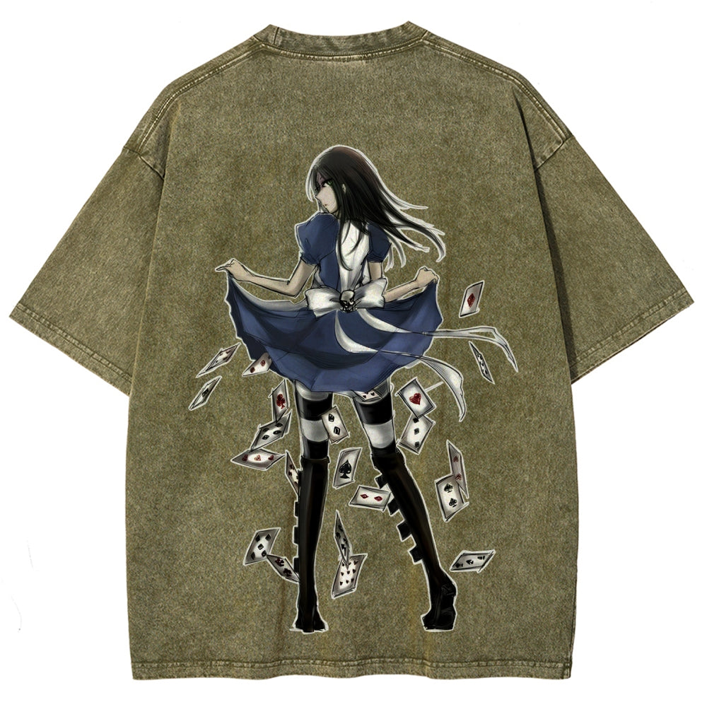 Alice Unisex Fit Washed T-Shirt 2601001391