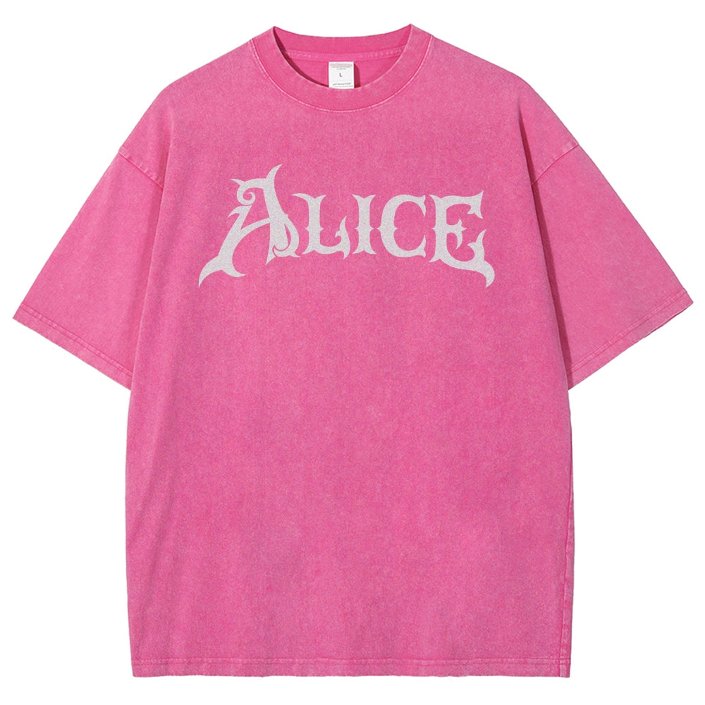 Alice Unisex Fit Washed T-Shirt 2601001391