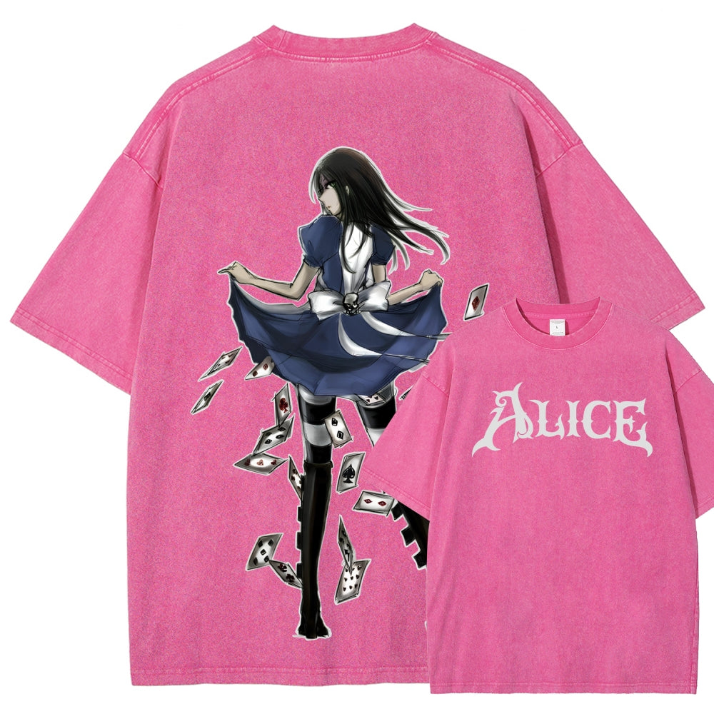 Alice Unisex Fit Washed T-Shirt 2601001391