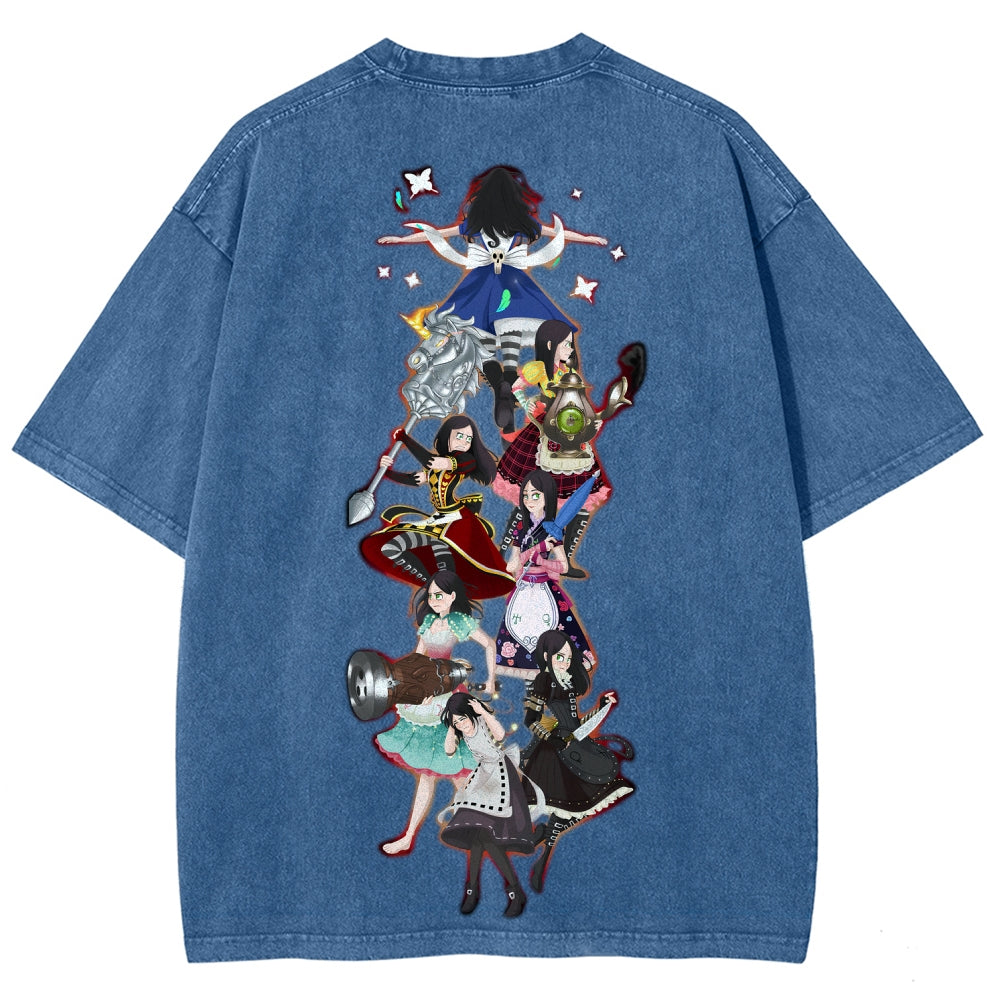 Alice Unisex Fit Washed T-Shirt 2601001429