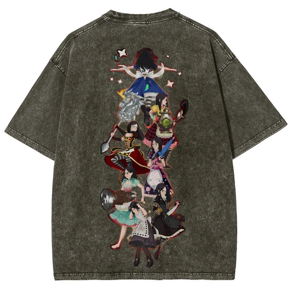 Alice Unisex Fit Washed T-Shirt 2601001429