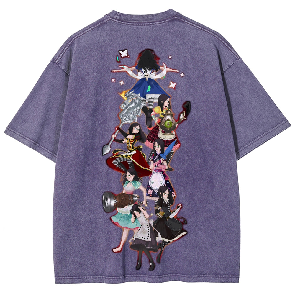 Alice Unisex Fit Washed T-Shirt 2601001429