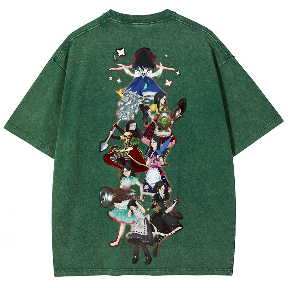 Alice Unisex Fit Washed T-Shirt 2601001429