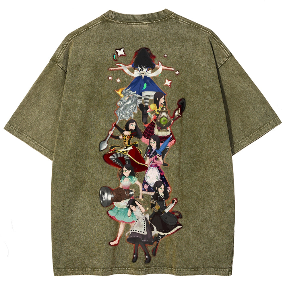 Alice Unisex Fit Washed T-Shirt 2601001429