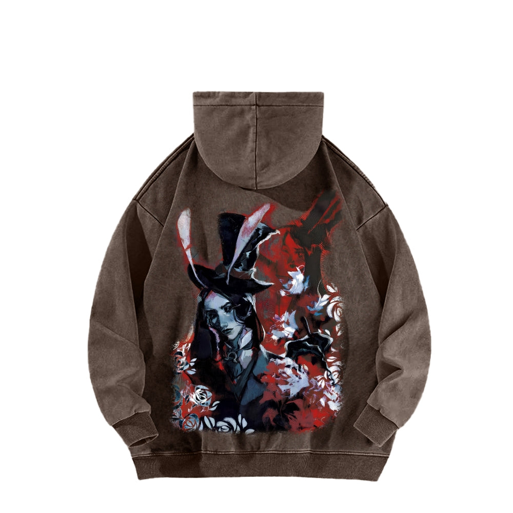 Alice Unisex Washed Hoodie 2601002081