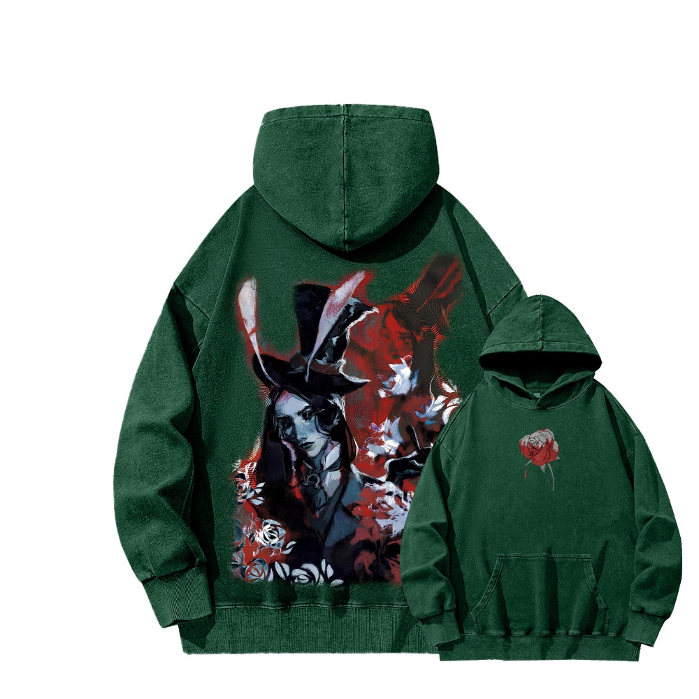 Alice Unisex Washed Hoodie 2601002081