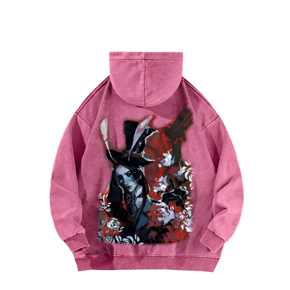 Alice Unisex Washed Hoodie 2601002081