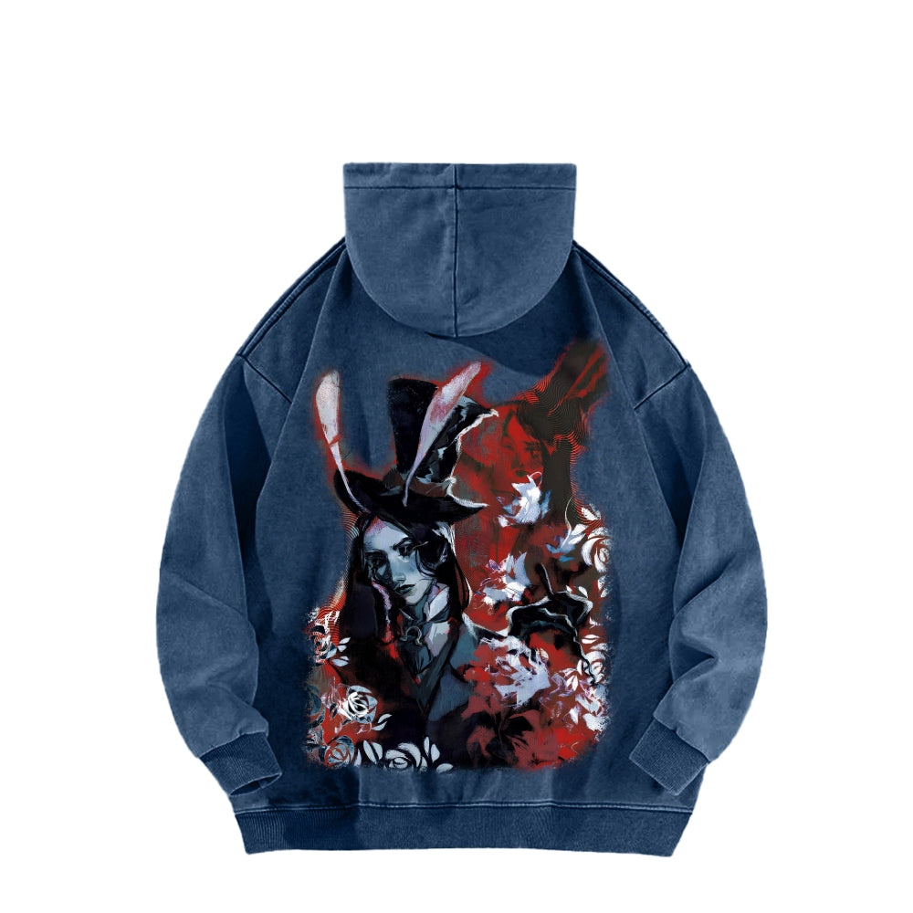 Alice Unisex Washed Hoodie 2601002081
