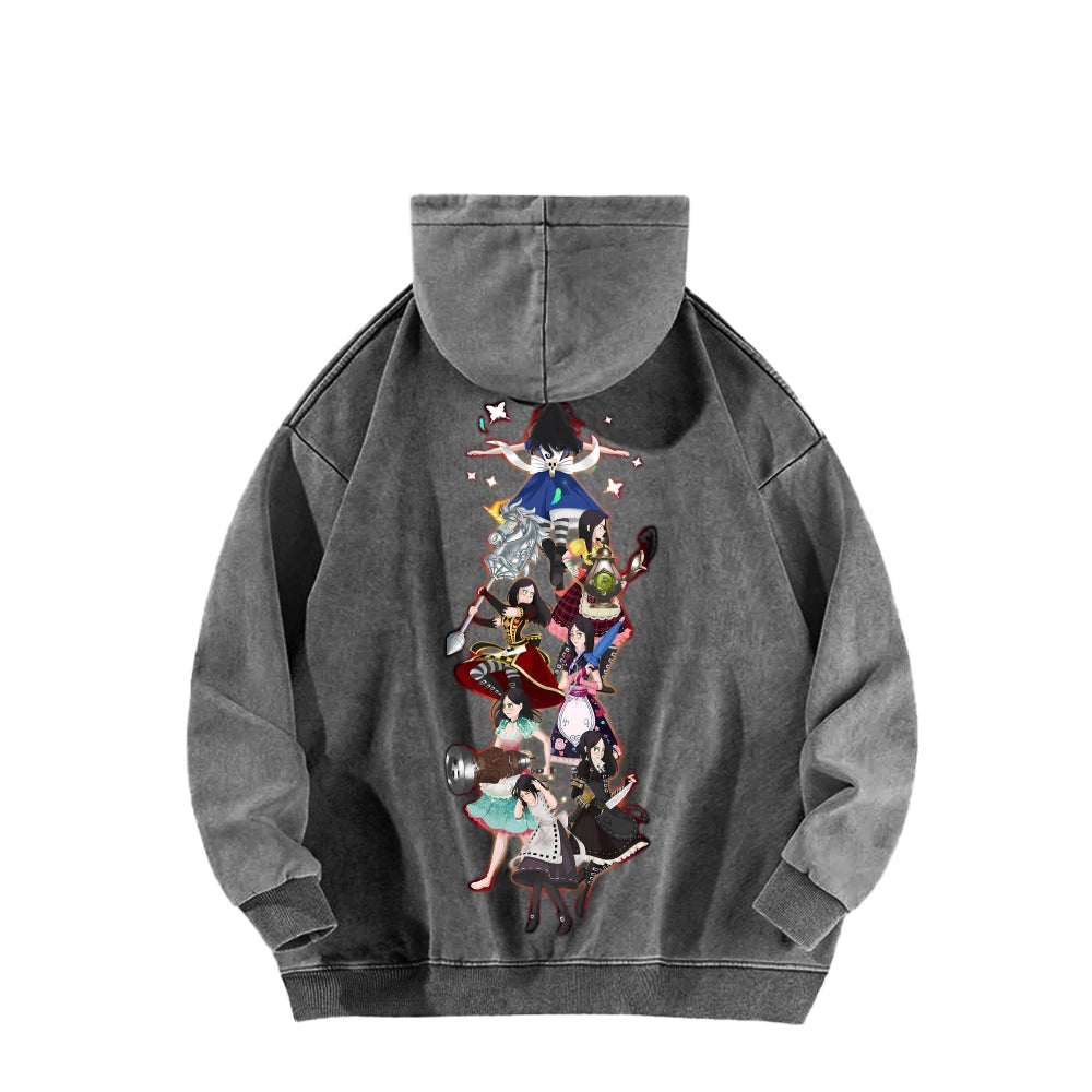 Alice Unisex Washed Hoodie 2601002095
