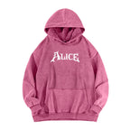 Alice Unisex Washed Hoodie 2601002115