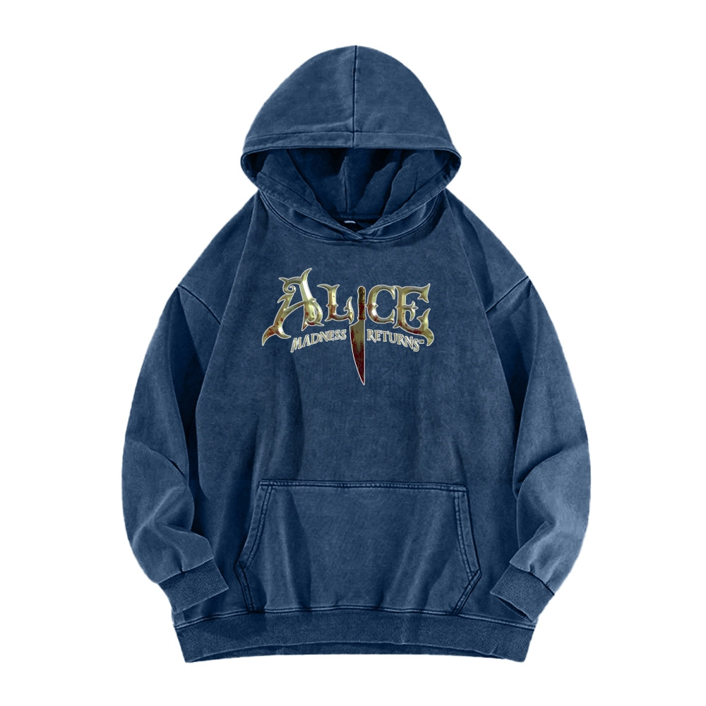 Alice Unisex Washed Hoodie 2601002123