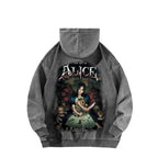 Alice Unisex Washed Hoodie 2601002131