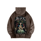 Alice Unisex Washed Hoodie 2601002131