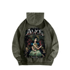 Alice Unisex Washed Hoodie 2601002131