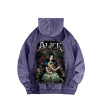 Alice Unisex Washed Hoodie 2601002131