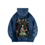 Alice Unisex Washed Hoodie 2601002131