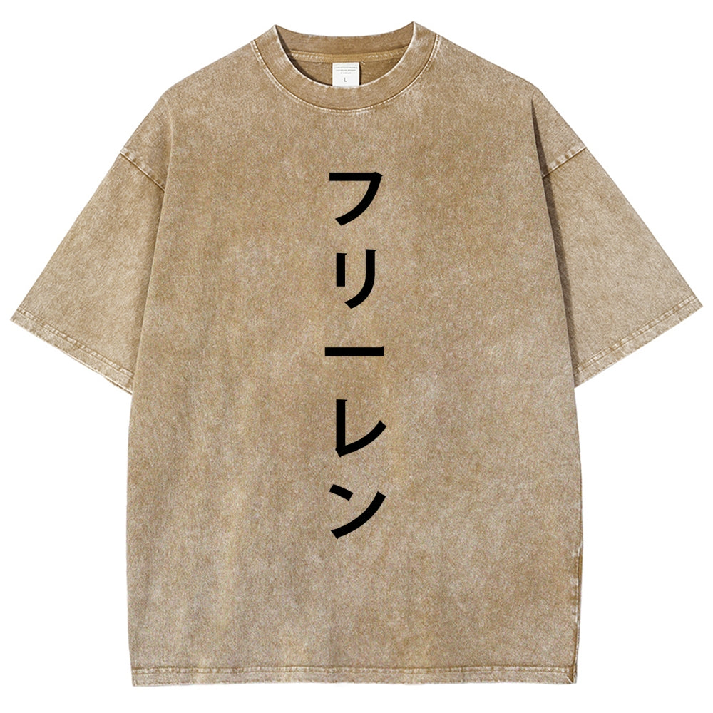 Frieren Unisex Fit Washed T-Shirt 2601005954