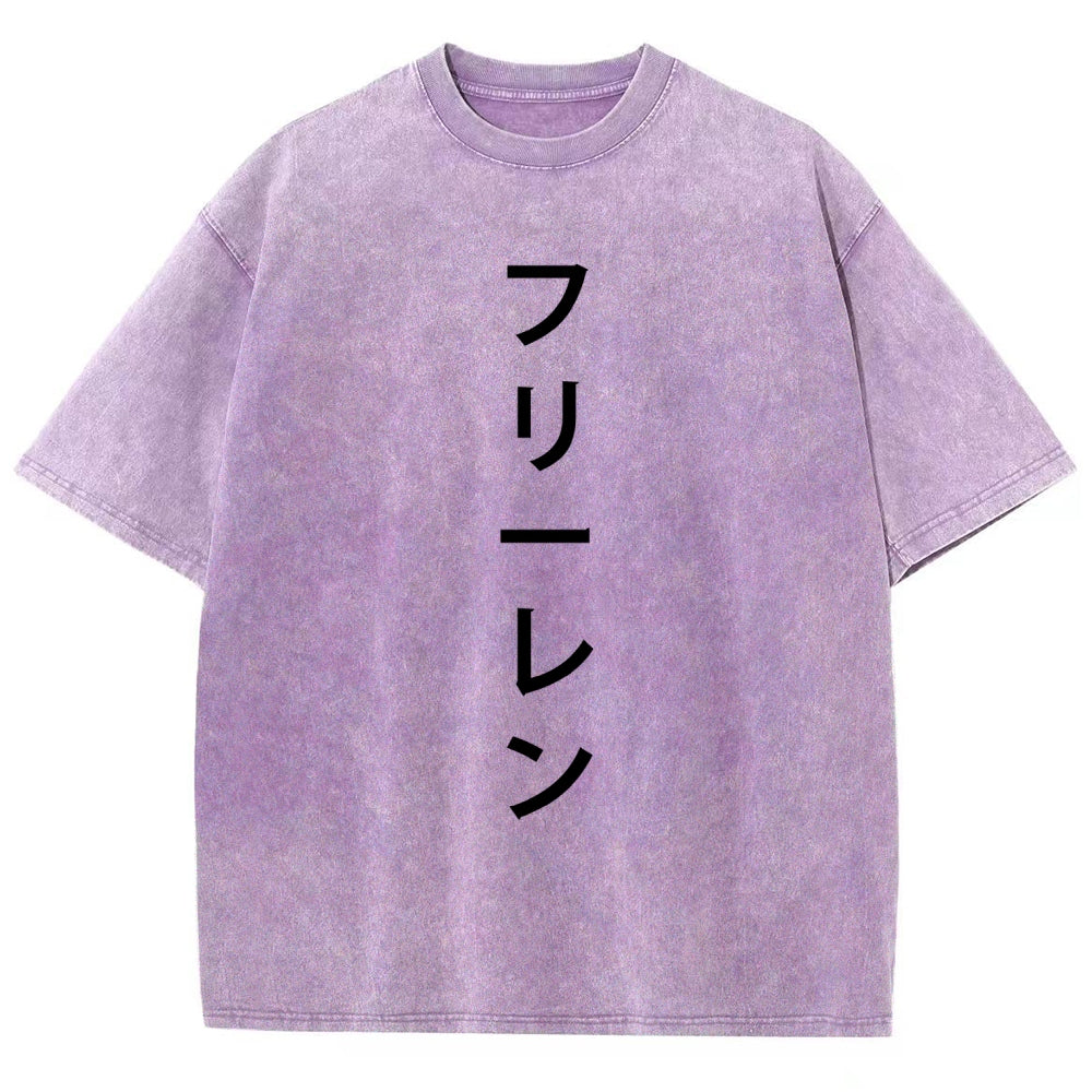 Frieren Unisex Fit Washed T-Shirt 2601005954