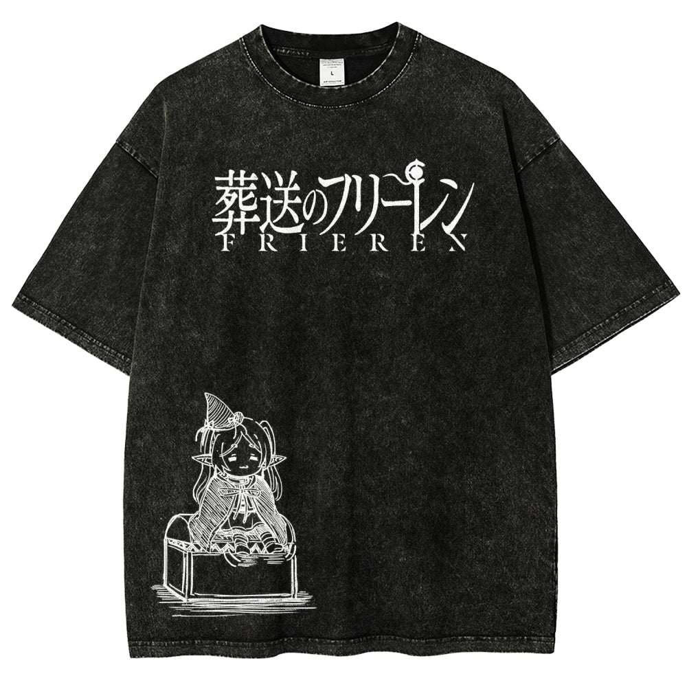 Frieren Unisex Fit Washed T-Shirt 2601005962