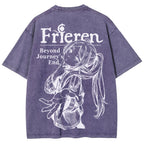 Frieren Unisex Fit Washed T-Shirt 2601005962