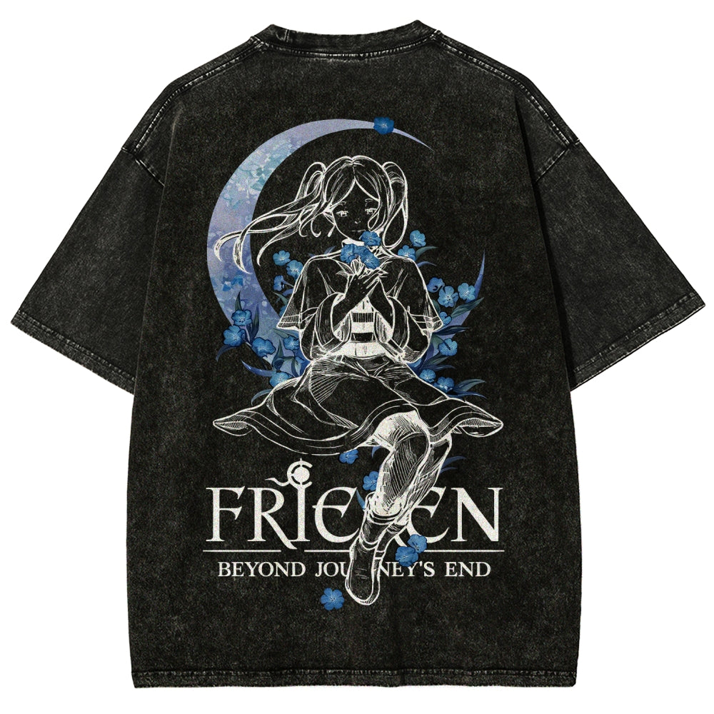 Frieren Unisex Fit Washed T-Shirt 2601005974