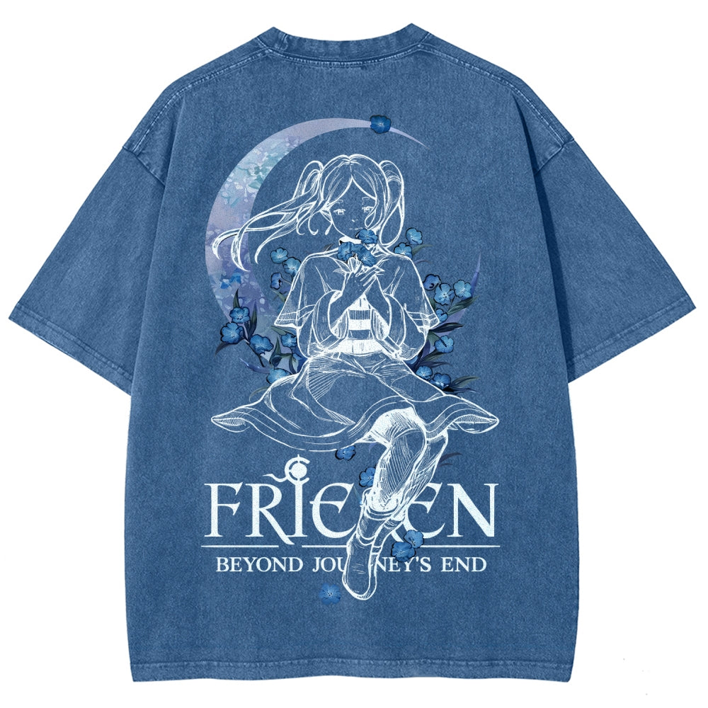 Frieren Unisex Fit Washed T-Shirt 2601005974
