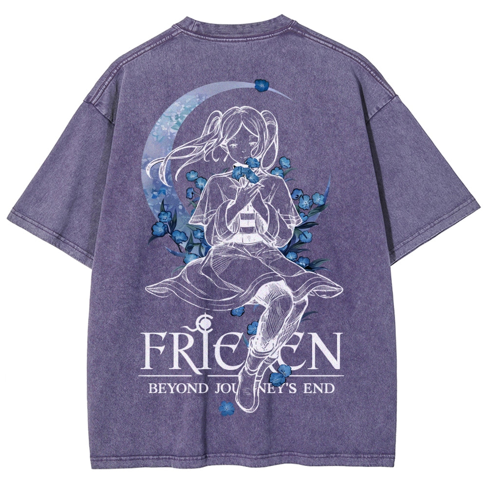 Frieren Unisex Fit Washed T-Shirt 2601005974