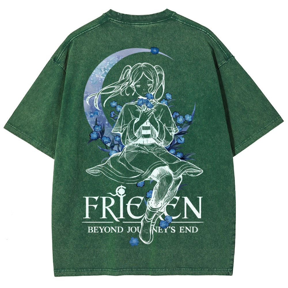 Frieren Unisex Fit Washed T-Shirt 2601005974