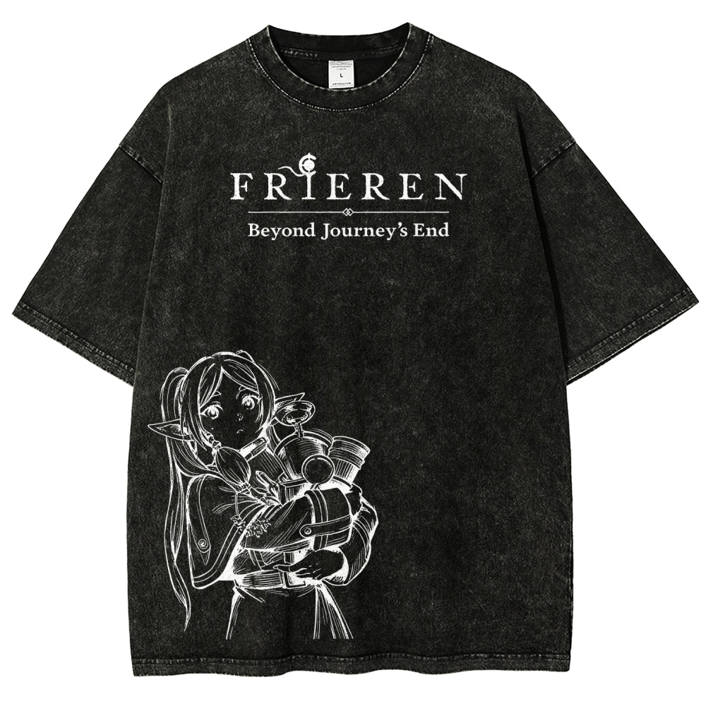 Frieren Unisex Fit Washed T-Shirt 2601005977