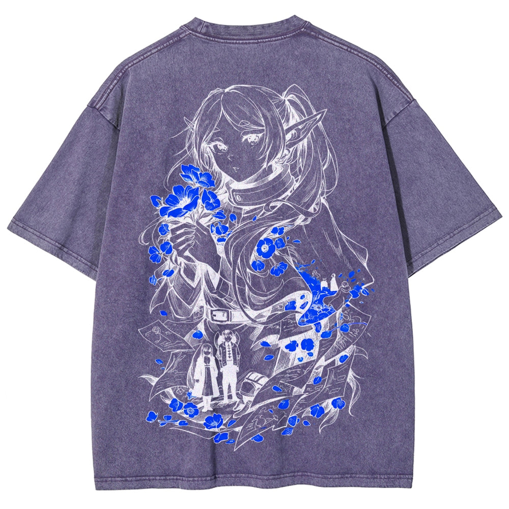 Frieren Unisex Fit Washed T-Shirt 2601005977