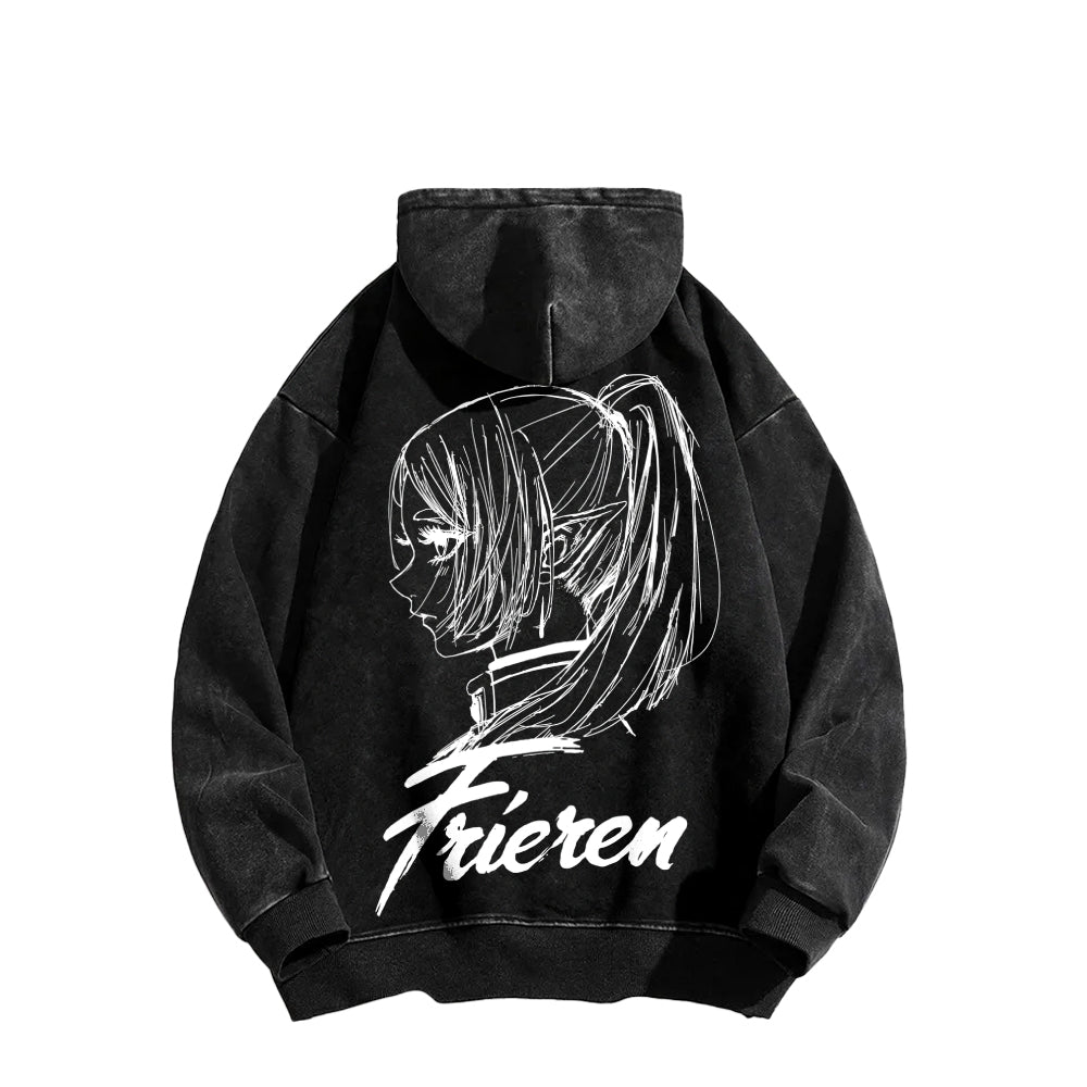 Frieren Unisex Washed Hoodie 2601005979
