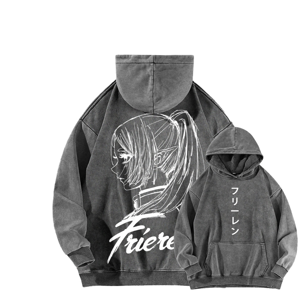 Frieren Unisex Washed Hoodie 2601005979
