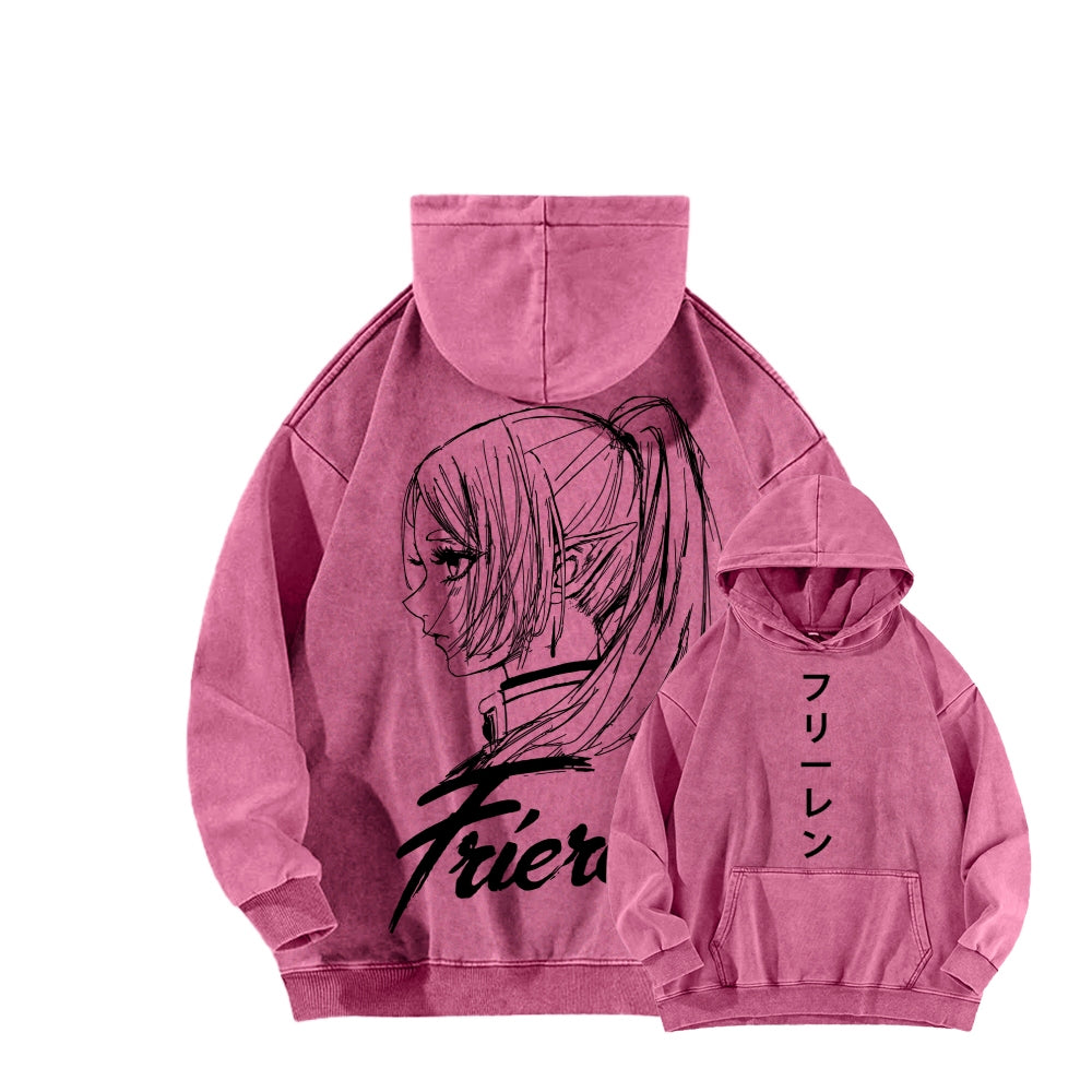 Frieren Unisex Washed Hoodie 2601005979