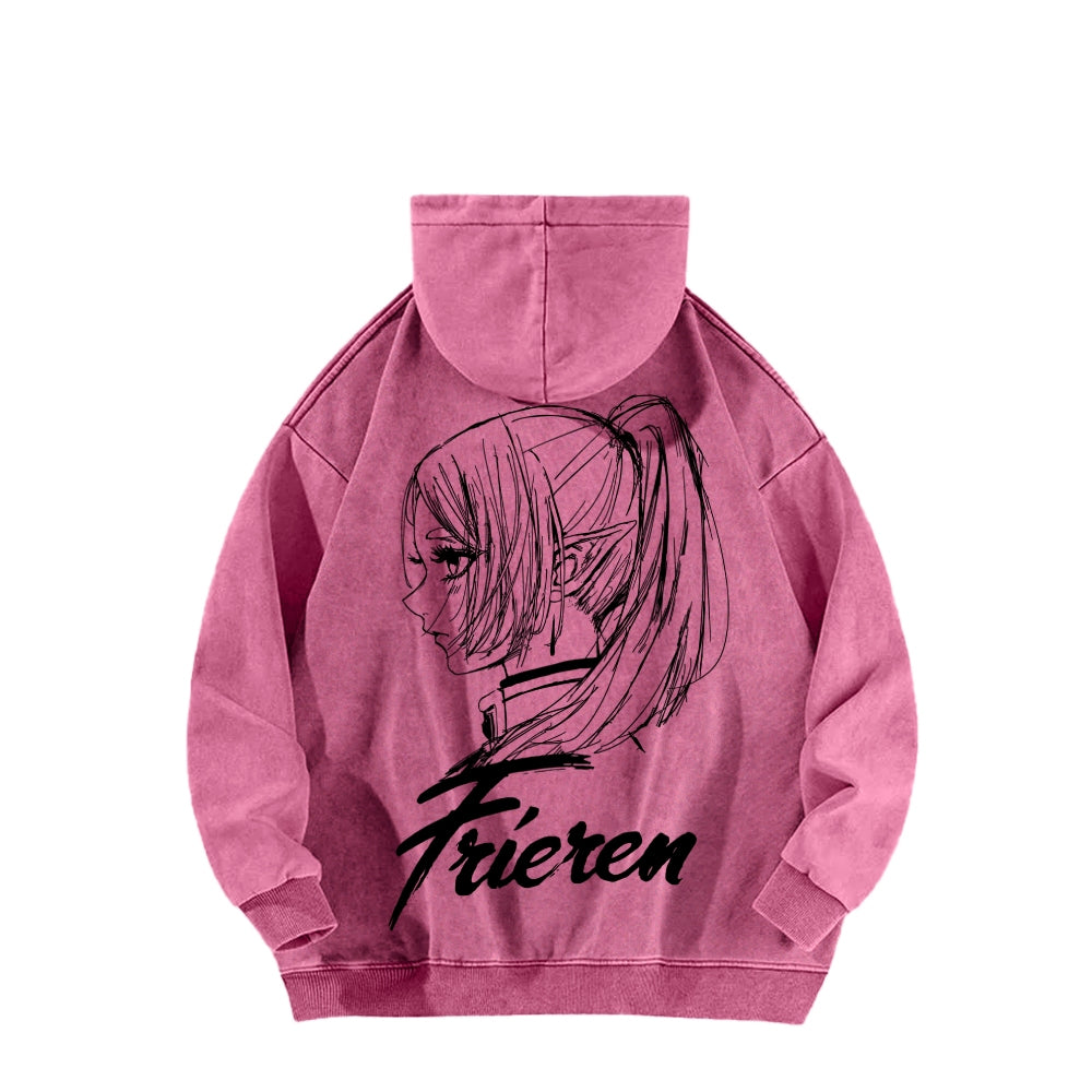 Frieren Unisex Washed Hoodie 2601005979