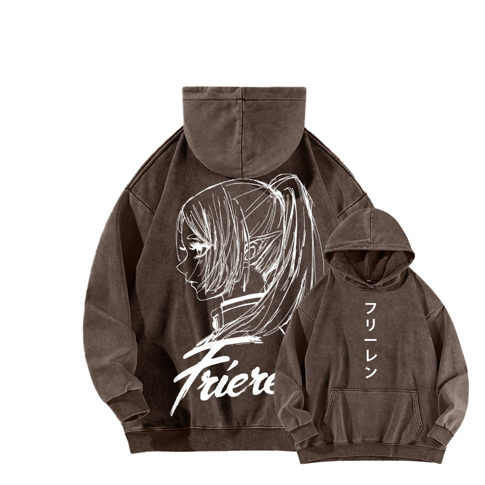 Frieren Unisex Washed Hoodie 2601005979